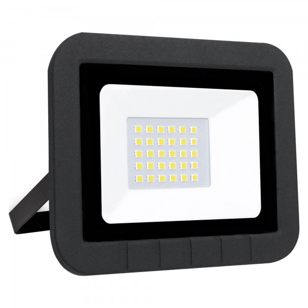 Proyector led plano negro   10w.fria