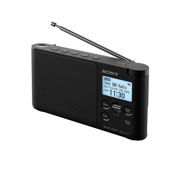 Sony xdr-s41d negro radio dab/dab+ portátil con pantalla lcd presintonías directas temporizador de apagado