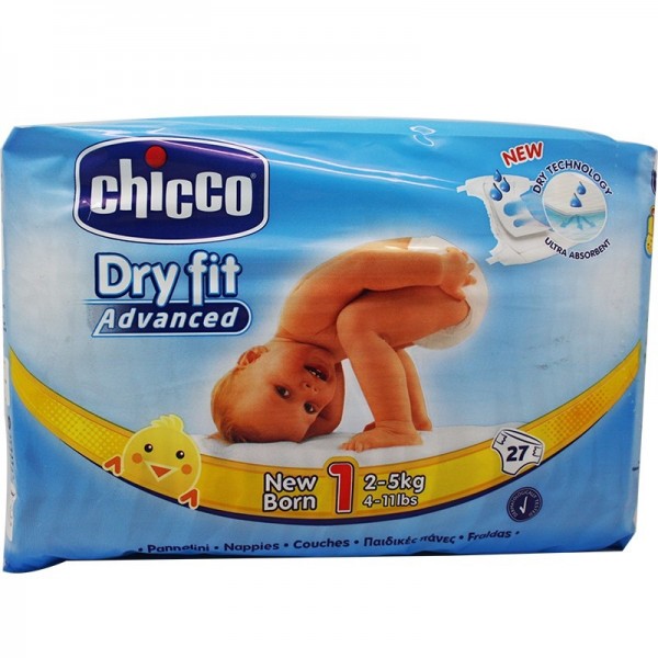 Chicco Pañales Dryfit T1 2-5kg 27 Uds
