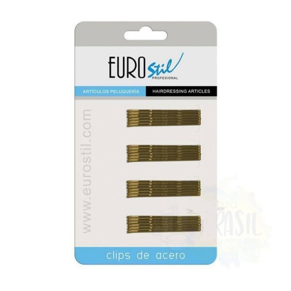 Eurostil bronce clips ondina 50mm 24un