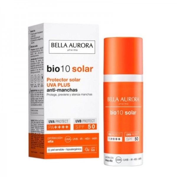 BELLA AURORA BIO10 SOLAR PROTECTOR SOLAR UVA PLUS ANTIMANCHAS PIEL SENSIBLE 50 ML